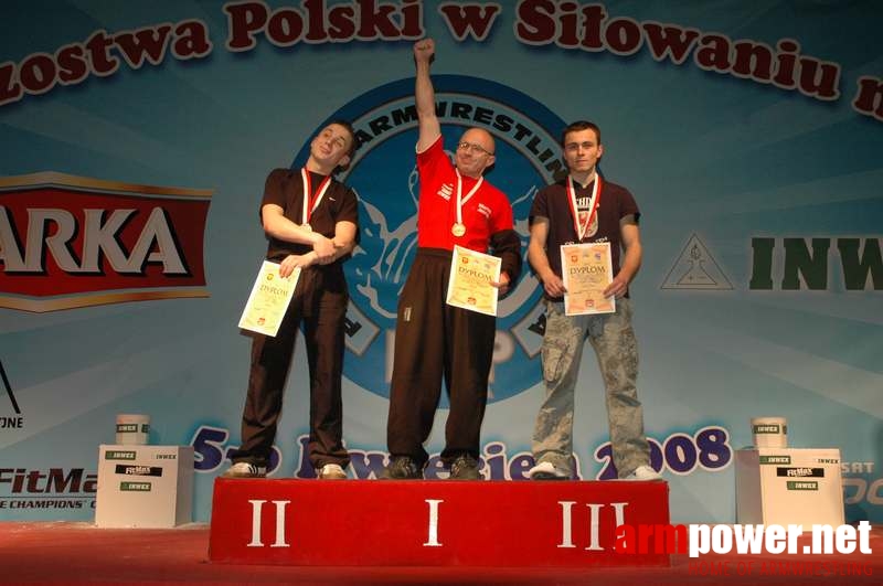 Mistrzostwa Polski 2008 - Lewa ręka # Siłowanie na ręce # Armwrestling # Armpower.net