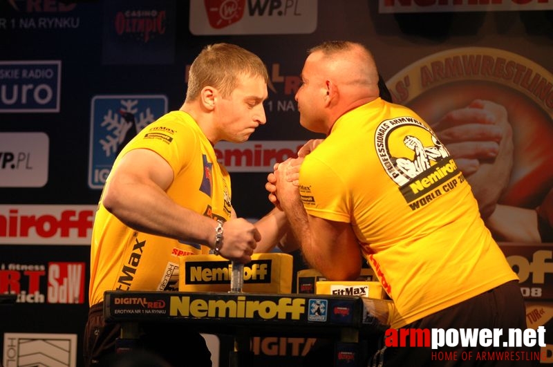 Nemiroff 2008 - Day 1 - Left hand # Siłowanie na ręce # Armwrestling # Armpower.net