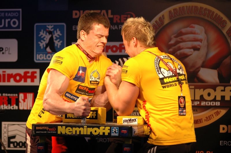 Nemiroff 2008 - Day 1 - Left hand # Armwrestling # Armpower.net