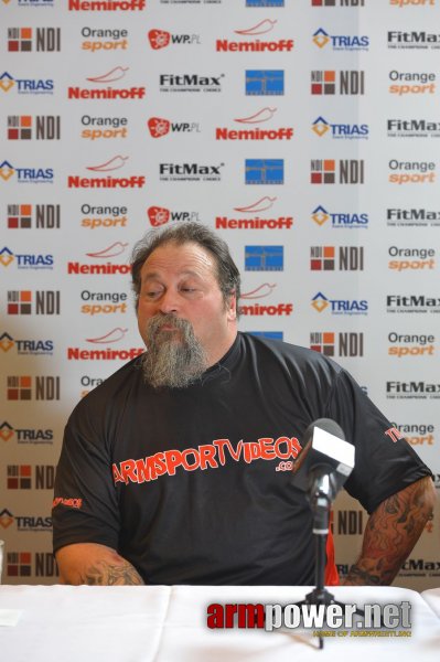 Nemiroff 2012 - Press Conference # Siłowanie na ręce # Armwrestling # Armpower.net