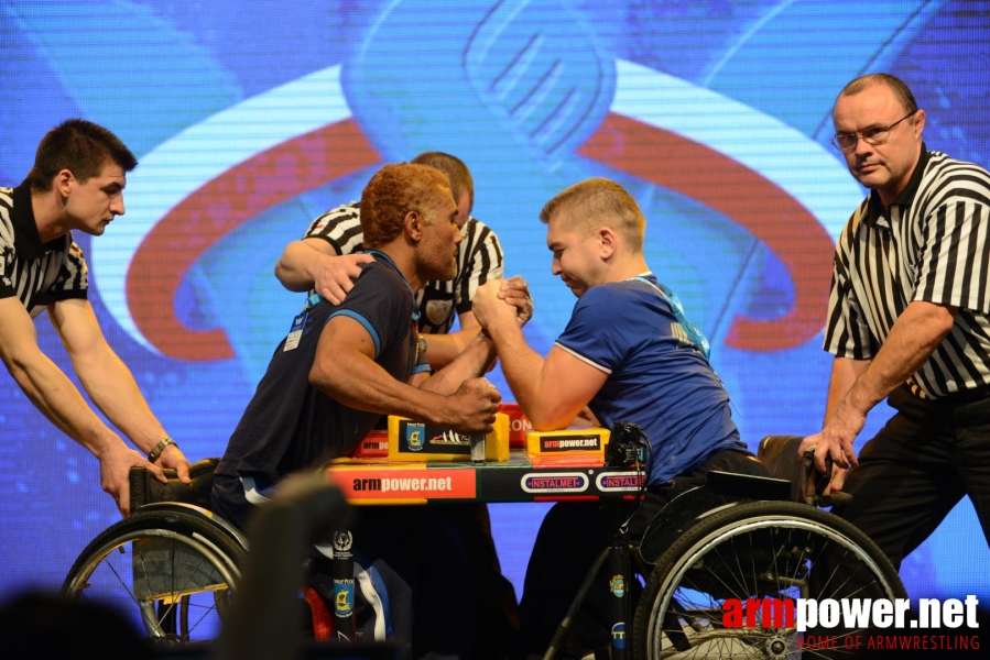 World Armwrestling Championship for Disabled 2014, Puck, Poland - left hand # Aрмспорт # Armsport # Armpower.net