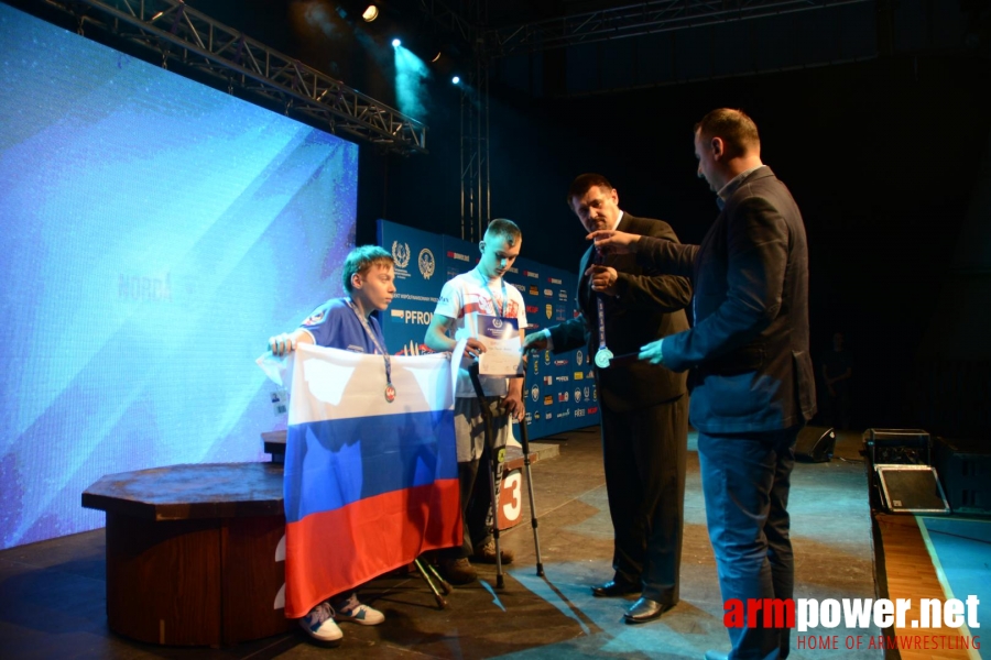 World Armwrestling Championship for Disabled 2014, Puck, Poland - left hand # Aрмспорт # Armsport # Armpower.net