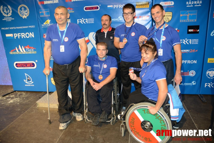 World Armwrestling Championship for Disabled 2014, Puck, Poland - left hand # Aрмспорт # Armsport # Armpower.net