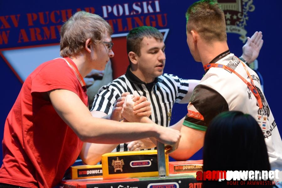 XV Puchar Polski 2014 - lewa ręka - eliminacje # Siłowanie na ręce # Armwrestling # Armpower.net