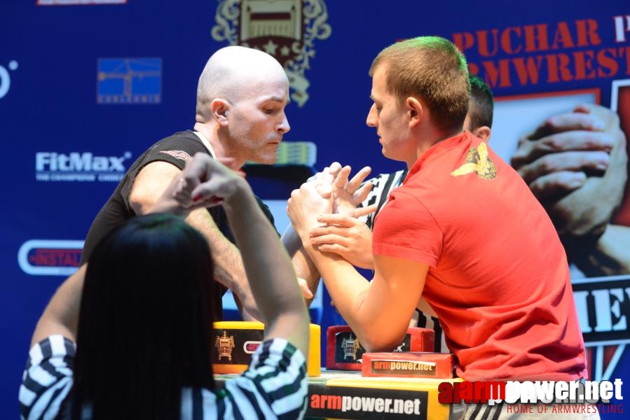 XV Puchar Polski 2014 - lewa ręka - eliminacje # Siłowanie na ręce # Armwrestling # Armpower.net