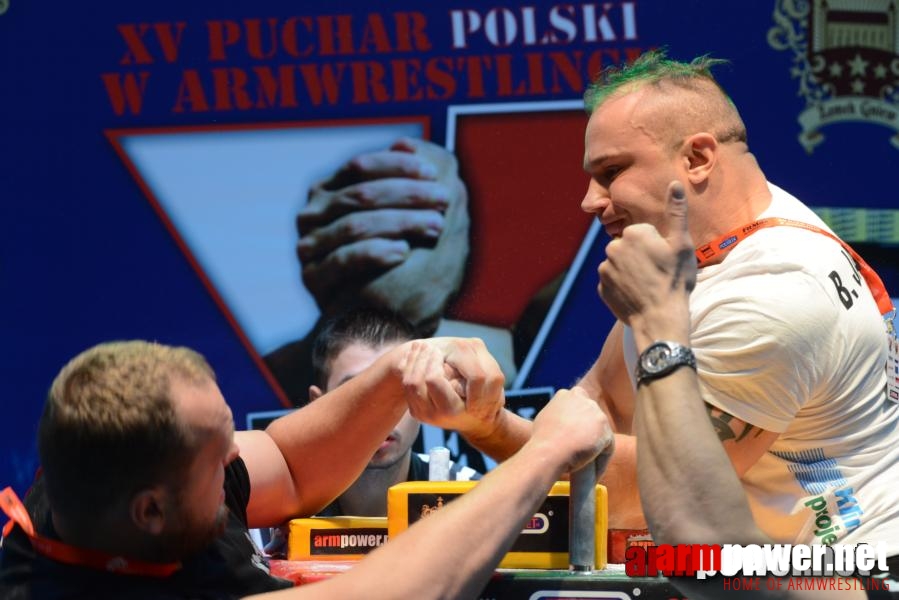 XV Puchar Polski 2014 - lewa ręka - eliminacje # Siłowanie na ręce # Armwrestling # Armpower.net