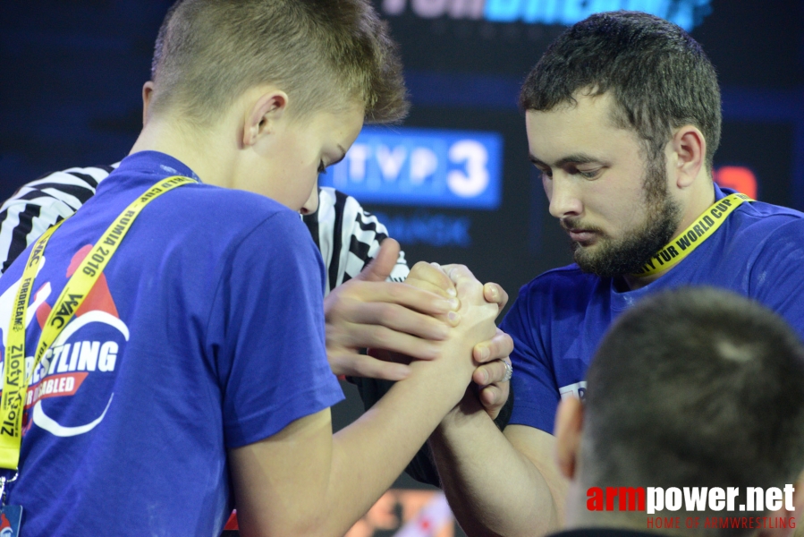 II World Cup for Disabled 2016 - left hand # Armwrestling # Armpower.net