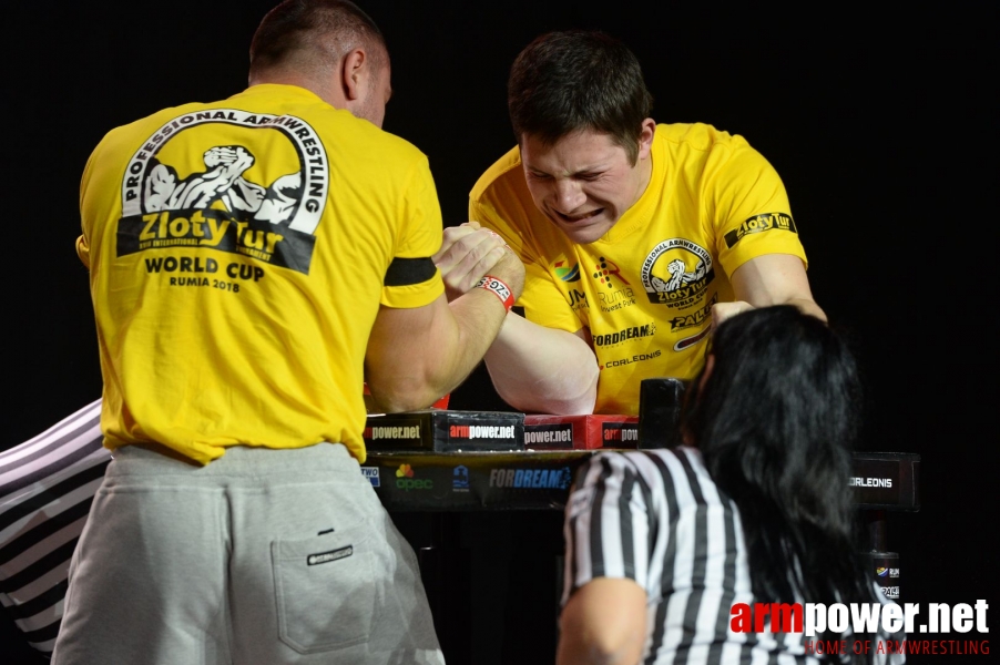 Zloty Tur 2018 - eliminations right hand # Armwrestling # Armpower.net