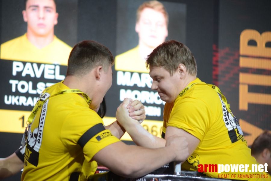 Zloty Tur 2018 - eliminations left hand # Armwrestling # Armpower.net